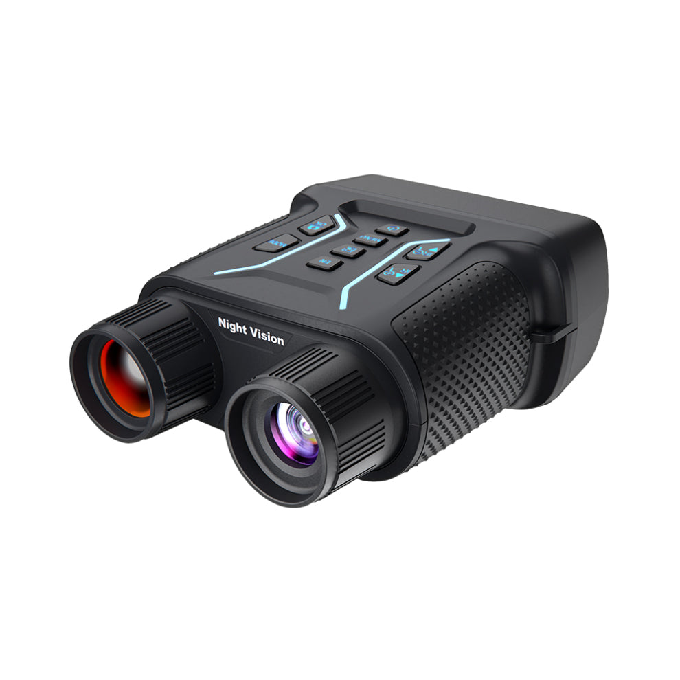 Black Valisus Night Vision Binoculars with binoculars on a white background