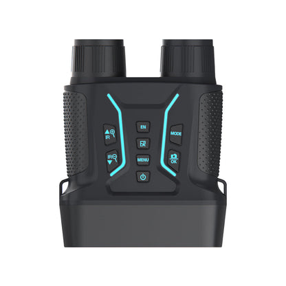 Black Valisus Night Vision Binoculars with control buttons on a white background