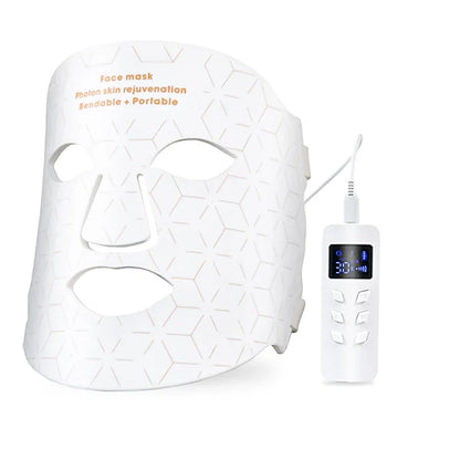 White Veonskin LED Face Mask Pro with digital display on a white background