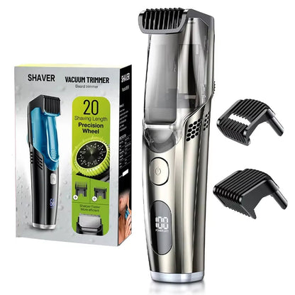 VortTrim Beard Trimmer with packaging and attachments on a white background