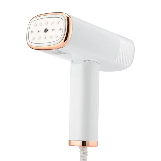 White WandixStim Steamer with rose gold accents on a white background