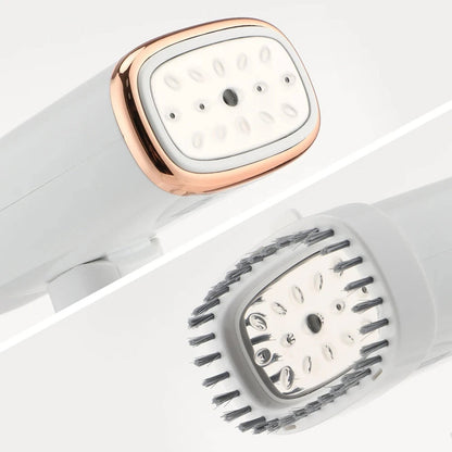 Two WandixStim Steamer with white faces and rose gold and black accents on a light gray background