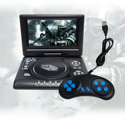 WidTosee Portable DVD Player with a controller on a light gray background