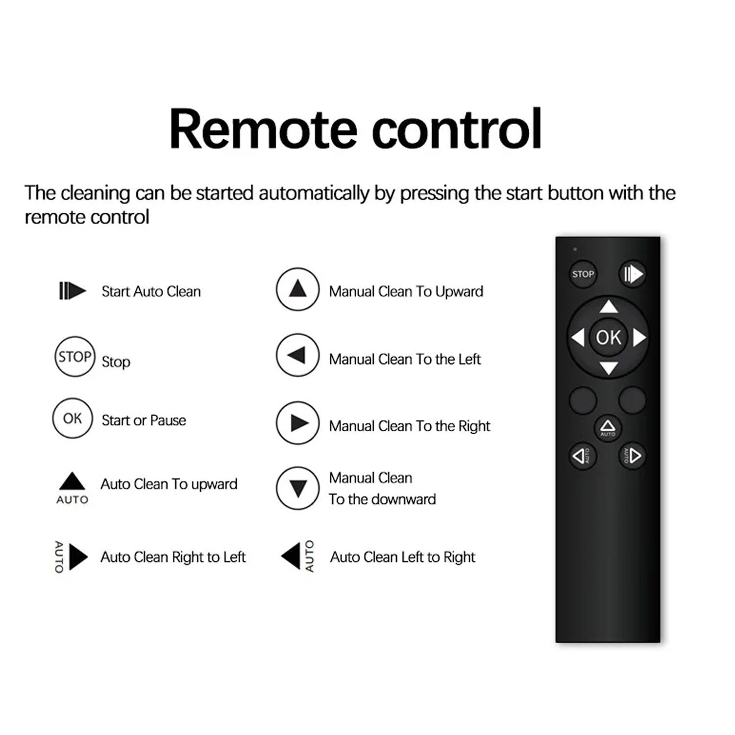 WinoBotto Robot Window Cleaner remote control 