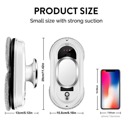 WinoBotto Robot Window Cleaner size