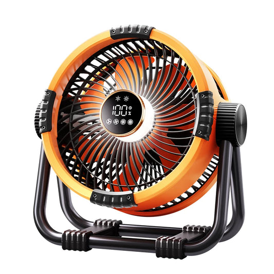 WyniDora Fan fan with digital display on a white background