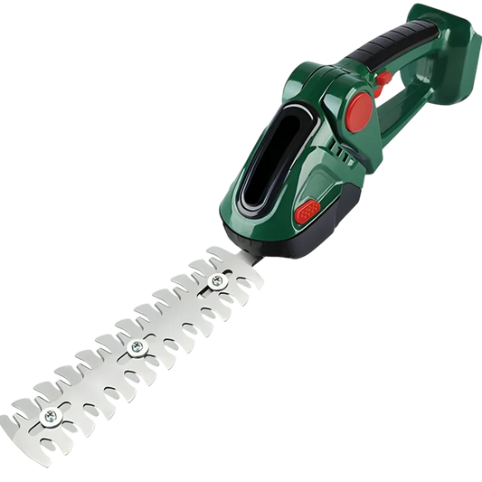 ZenikTrim Pole Hedge Trimmer with silver blades on a white background