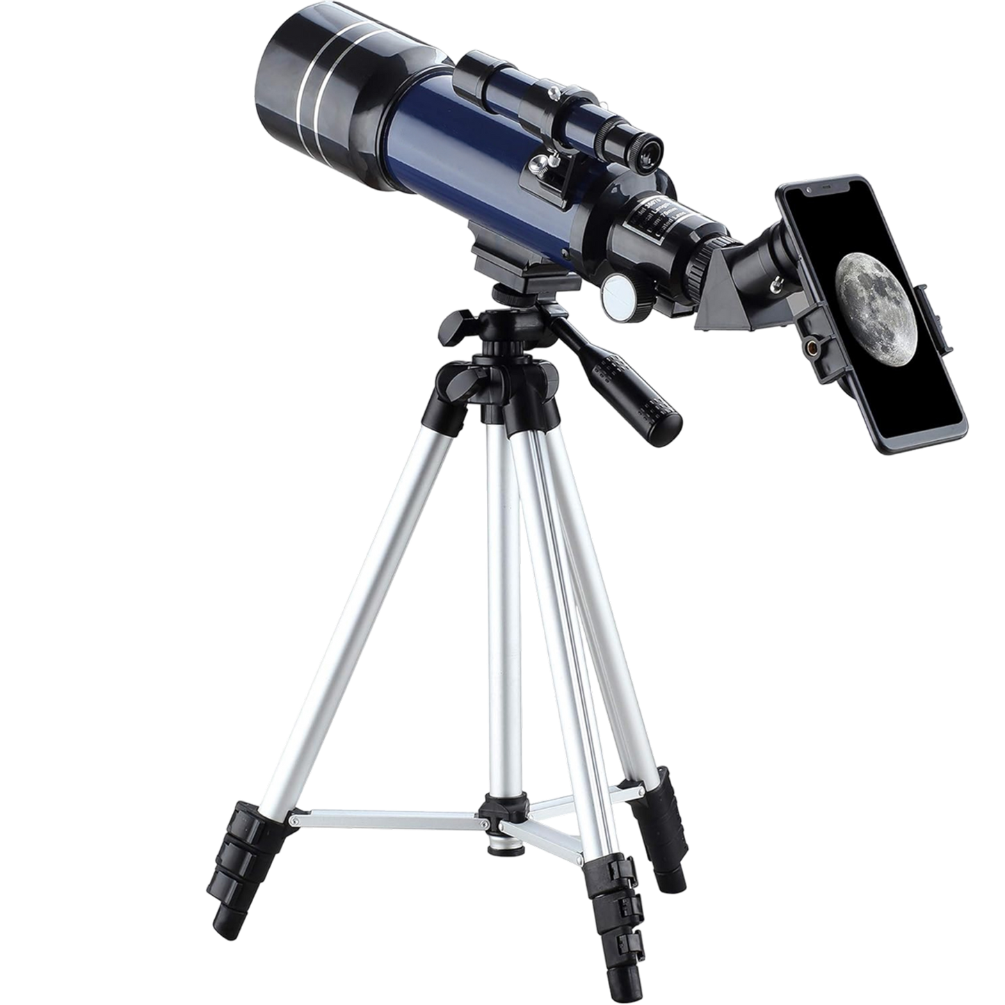 ZenoGaci Telescope with smartphone adapter on a white background