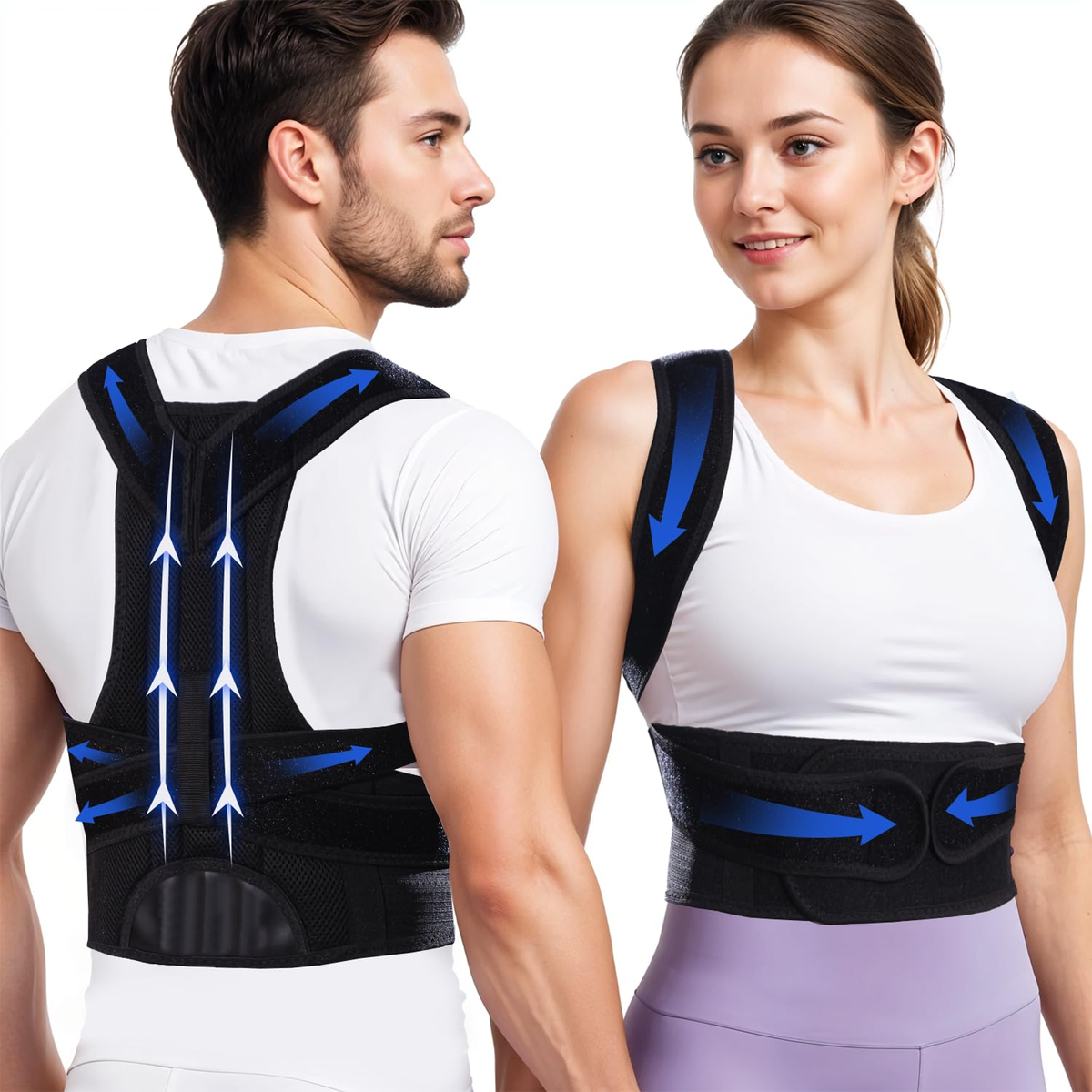 Zenvora Posture Corrector for Women and Men back support brace