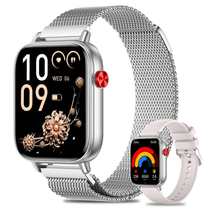 Zenvora Smartwatch for Women in silver