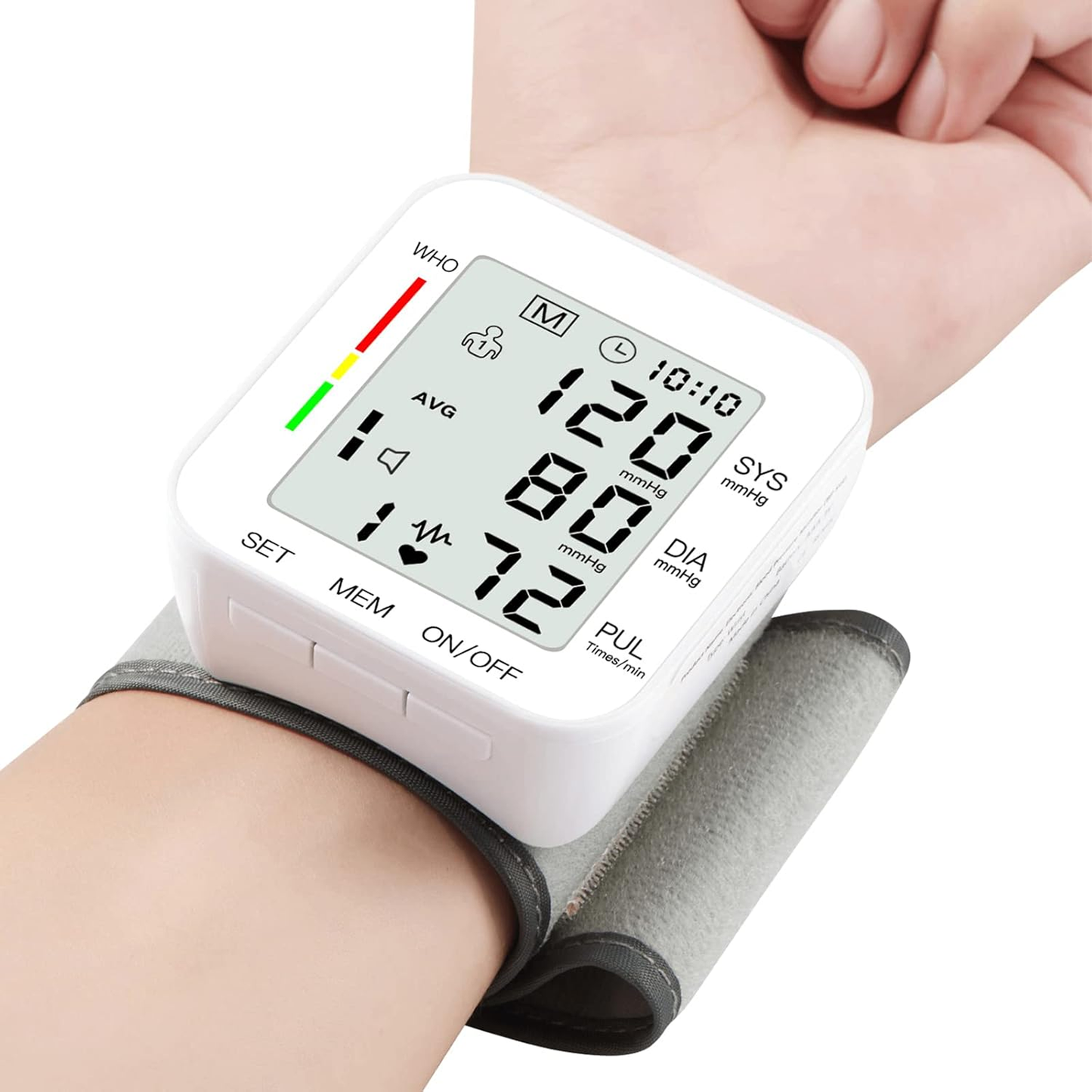 Zenvora Blood Pressure Monitor product feature image - hospital-grade accuracy with one-touch operation