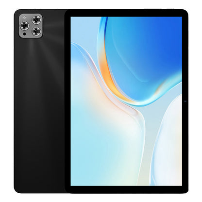 Black AetherTab Tablet with colorful display on a white background