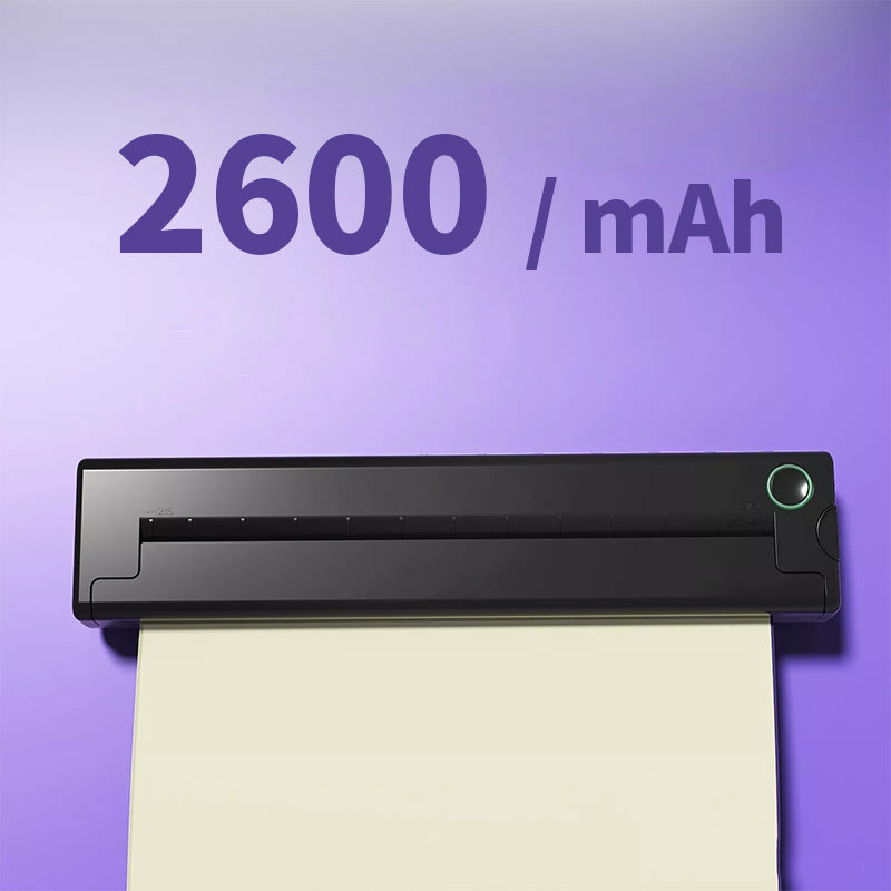 Black Keovy Tattoo Printer with '2600 mAh' text on a purple background