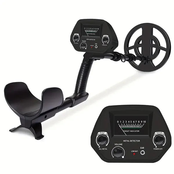 TeroTera Metal Detector with two control panels on a white background