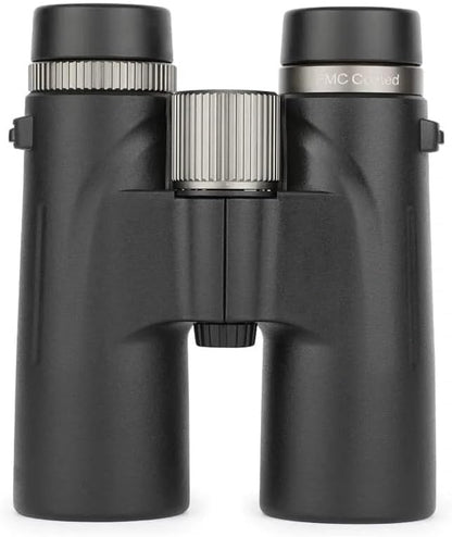 Black Valisus Binoculars with silver accents on a white background