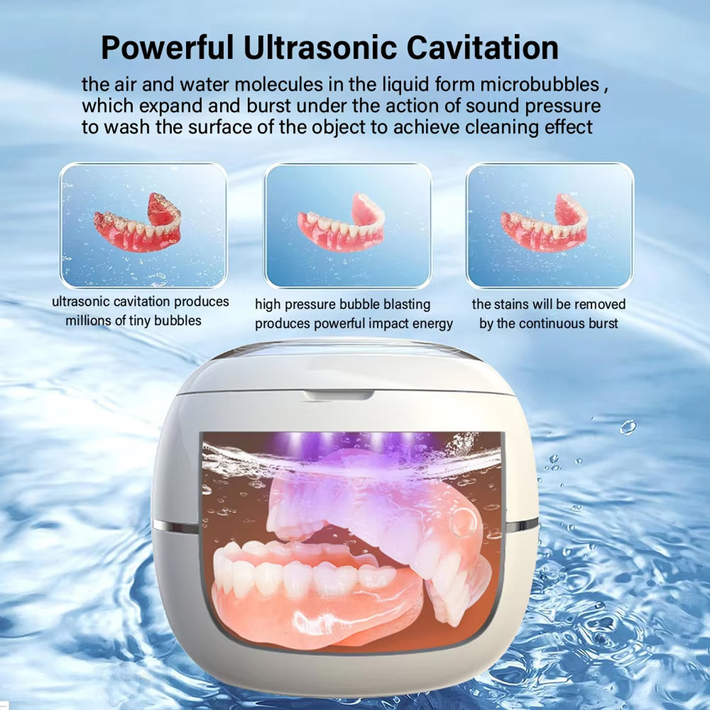 Denturexi Ultrasonic Retainer Cleaner angled view