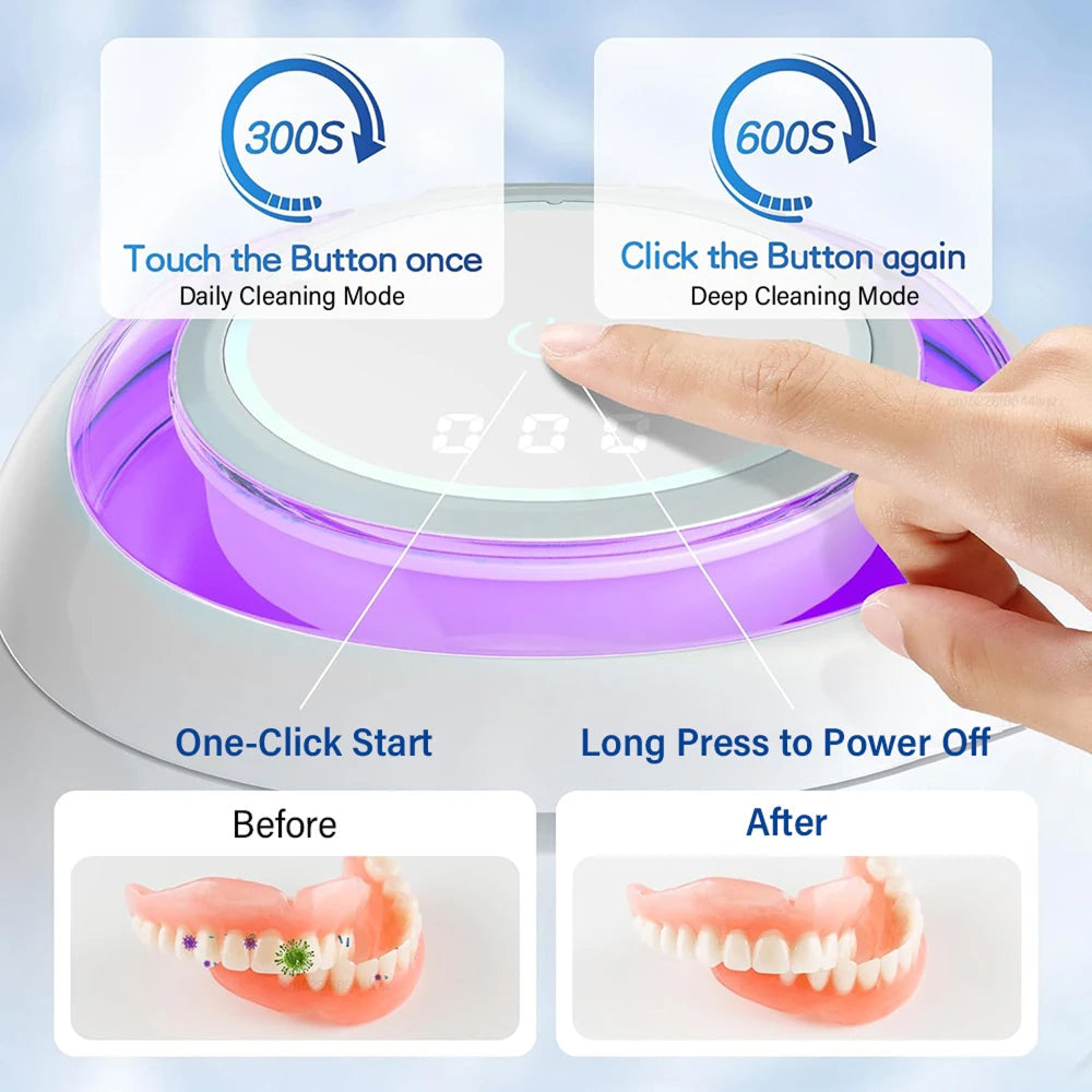 Denturexi Ultrasonic Retainer Cleaner display view