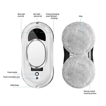 WiniGlide Robot Window Cleaner size