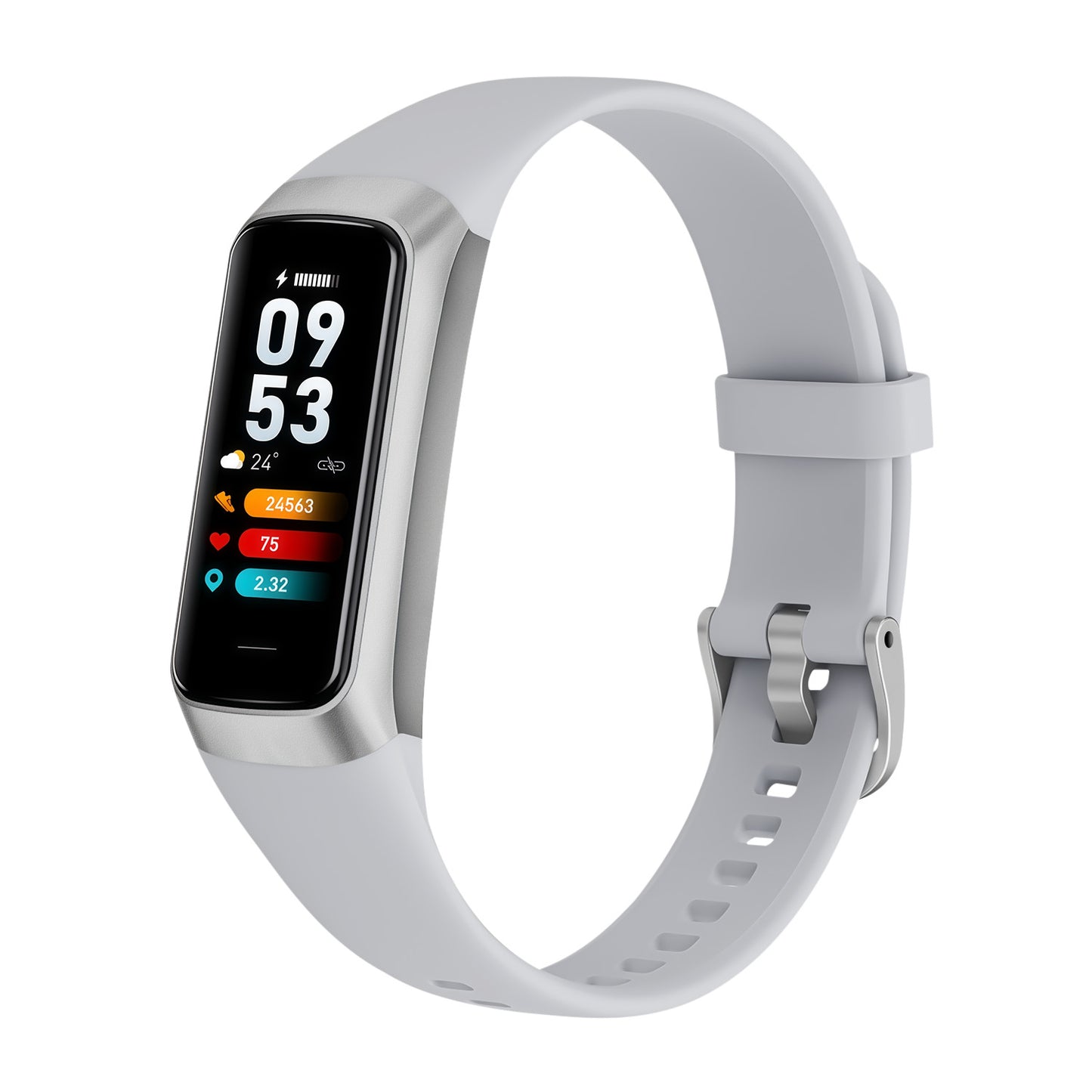 Aeqis Smart Fitness Tracker - Silver-Grey