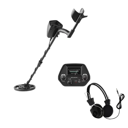TeroTera Metal Detector with headphones on a white background