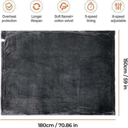 HeatWaci Heated Blanket fabric close-up