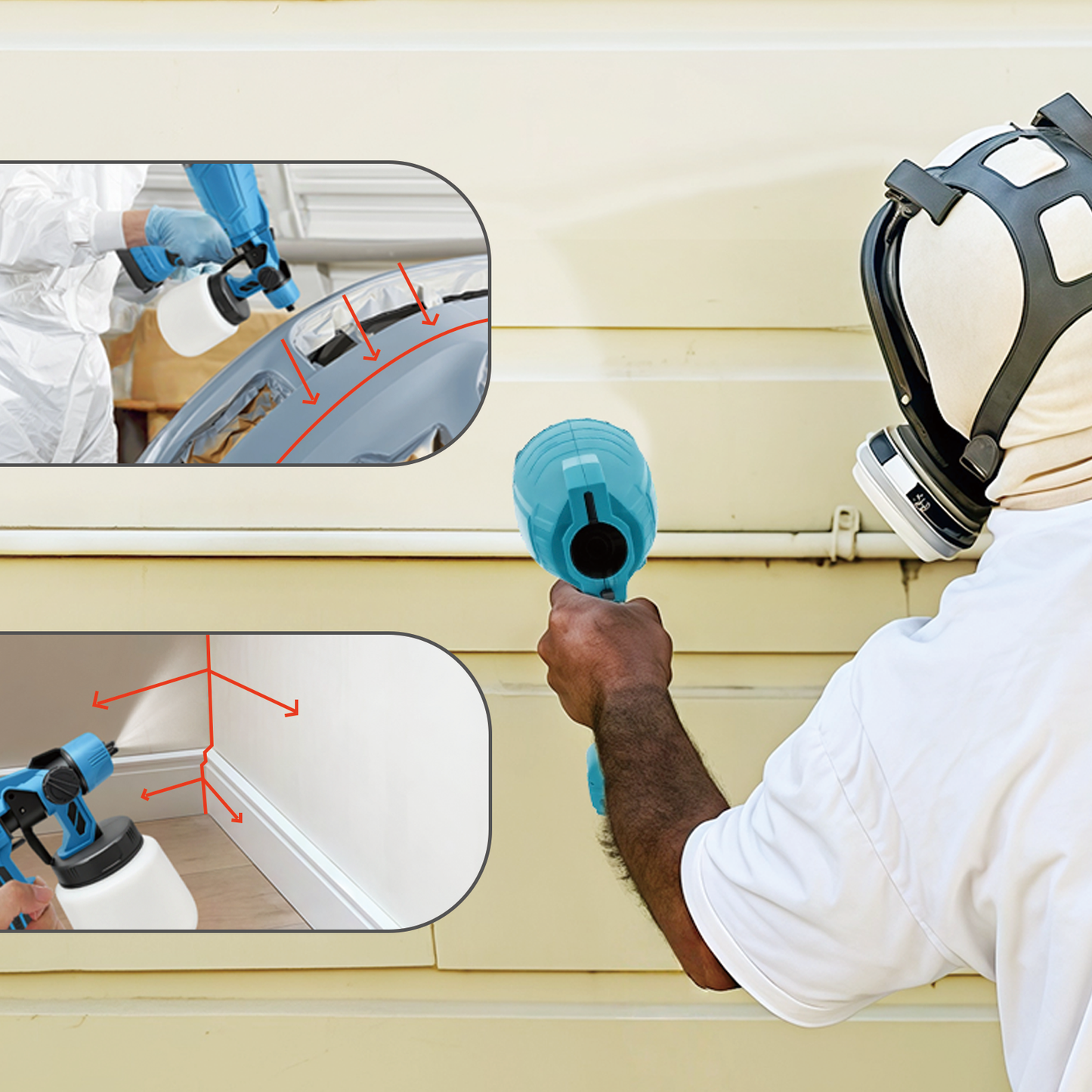 Geekik Paint Sprayer All-Angle