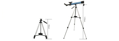 korons Telescope with tripod on a white background