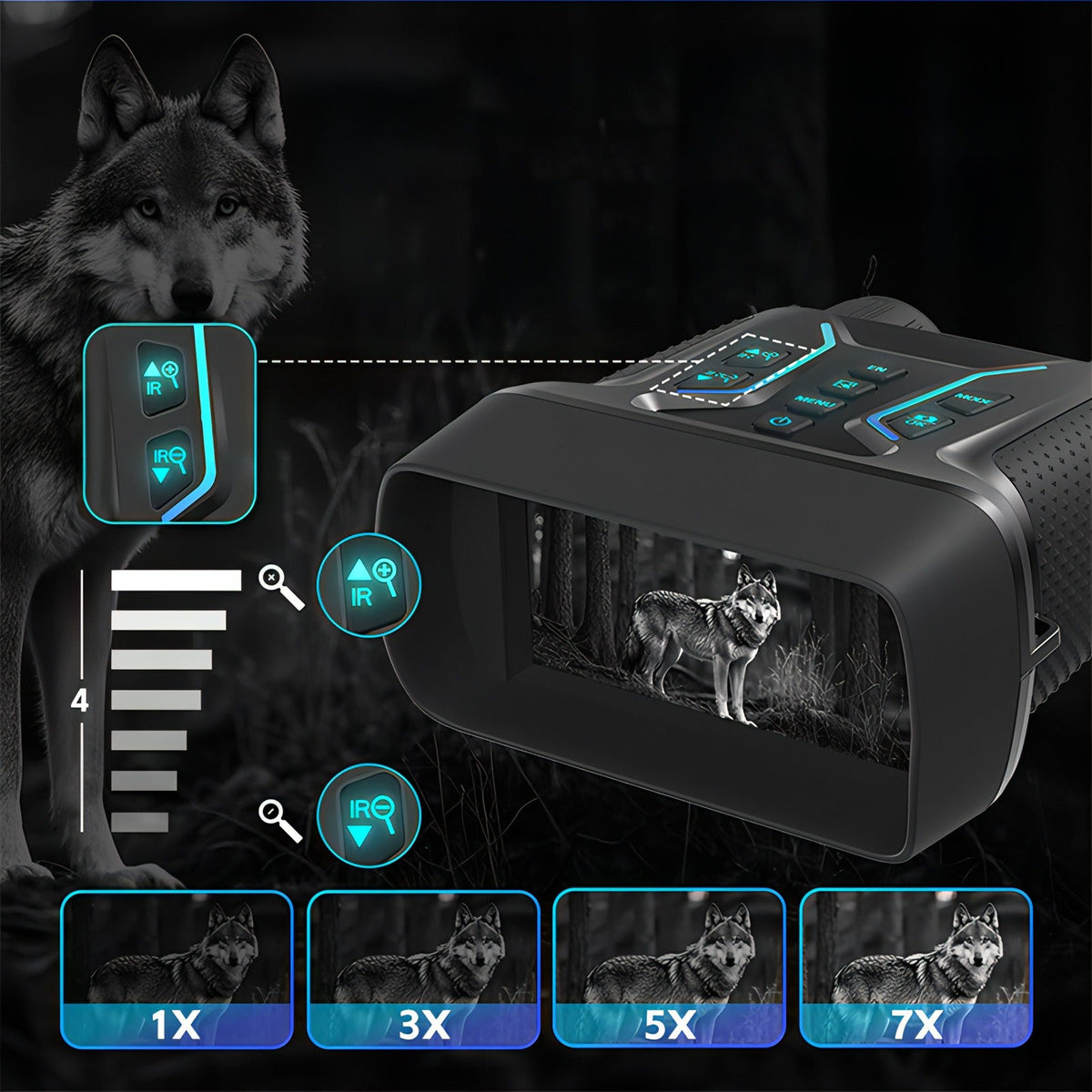 Lunaxon Night Vision Goggles detail 6