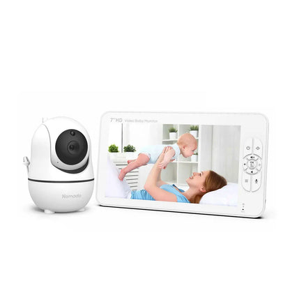 Nomado Baby Monitor with 7-Inch HD Display – Large Screen Baby Camera with Night Vision and Two-Way Audio

