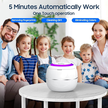 PodWhix Ultrasonic Cleaner in use at home