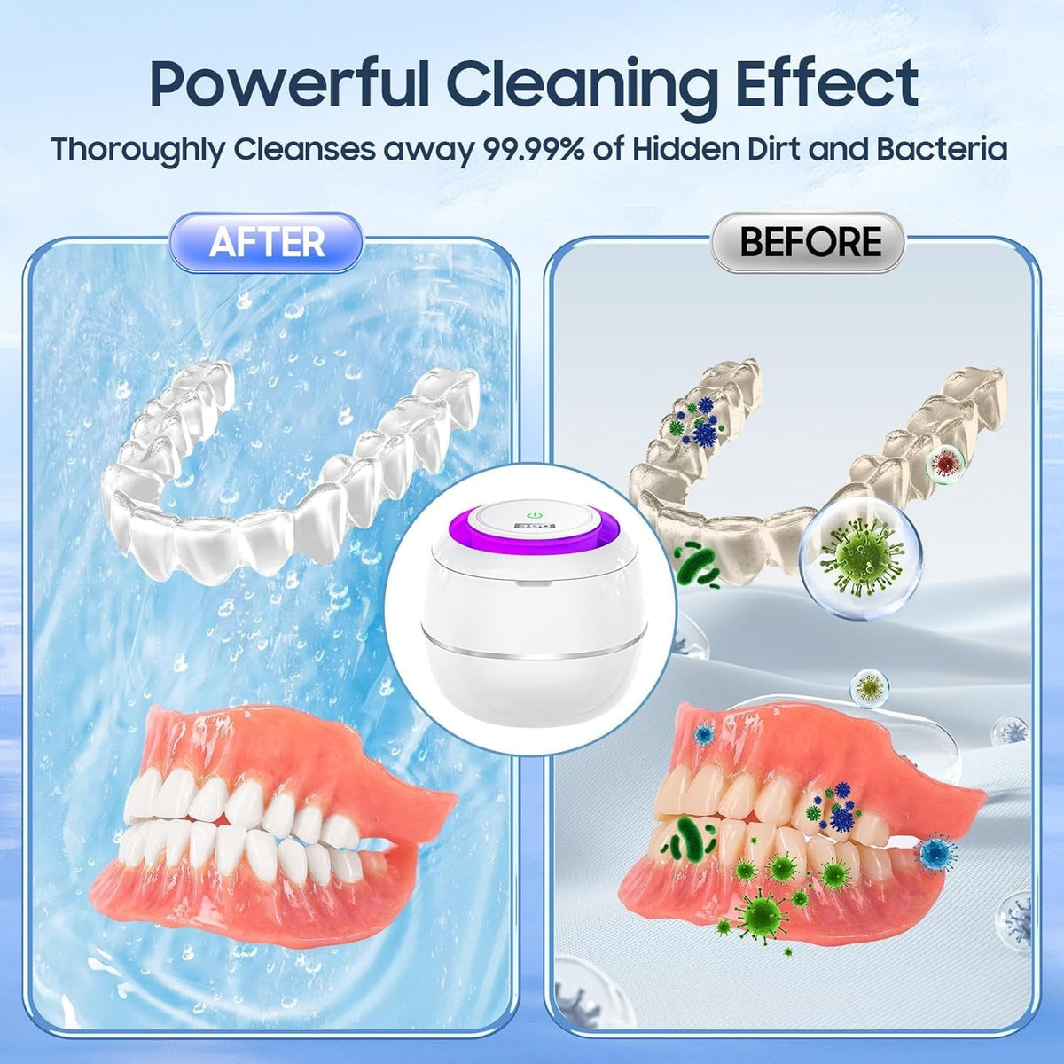 PodWhix Ultrasonic Cleaner close-up