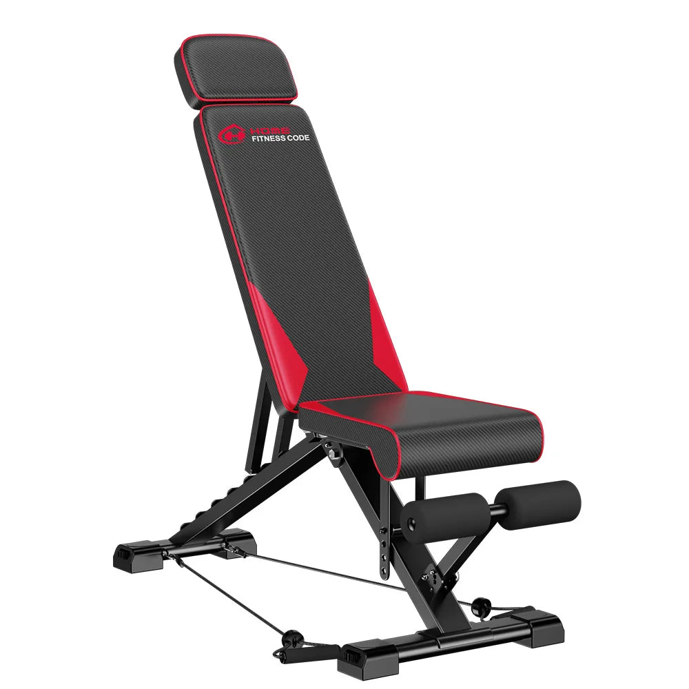 Black and red Plianx Adjustable Weight Bench with 'Body Solid' branding on a white background