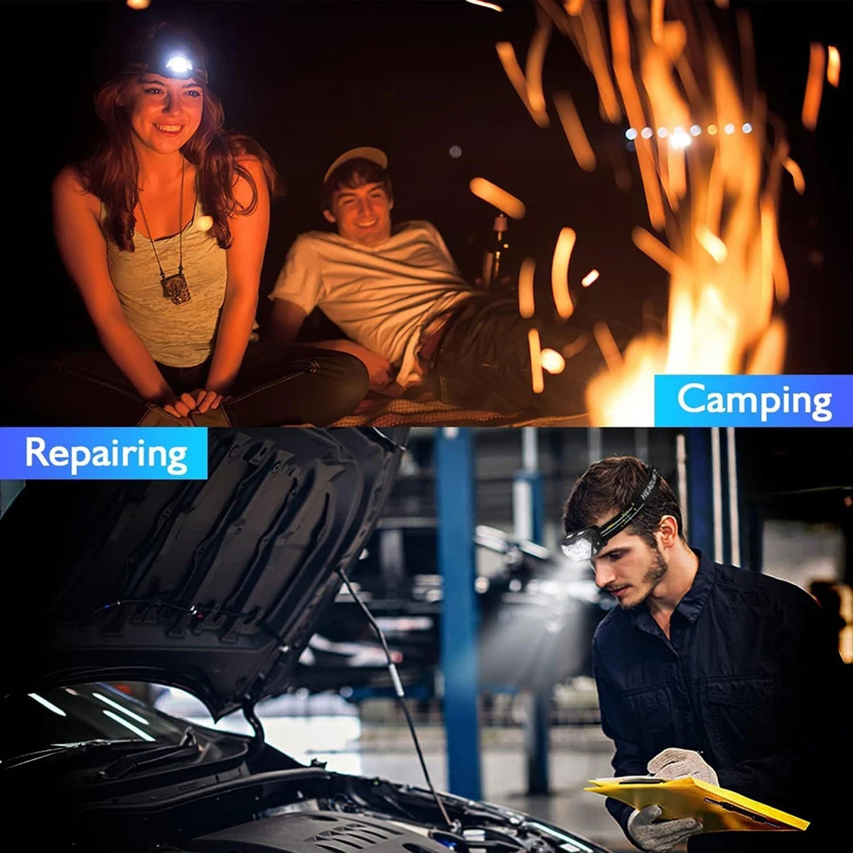 RuniLumax Running Headlamp spotlight beam