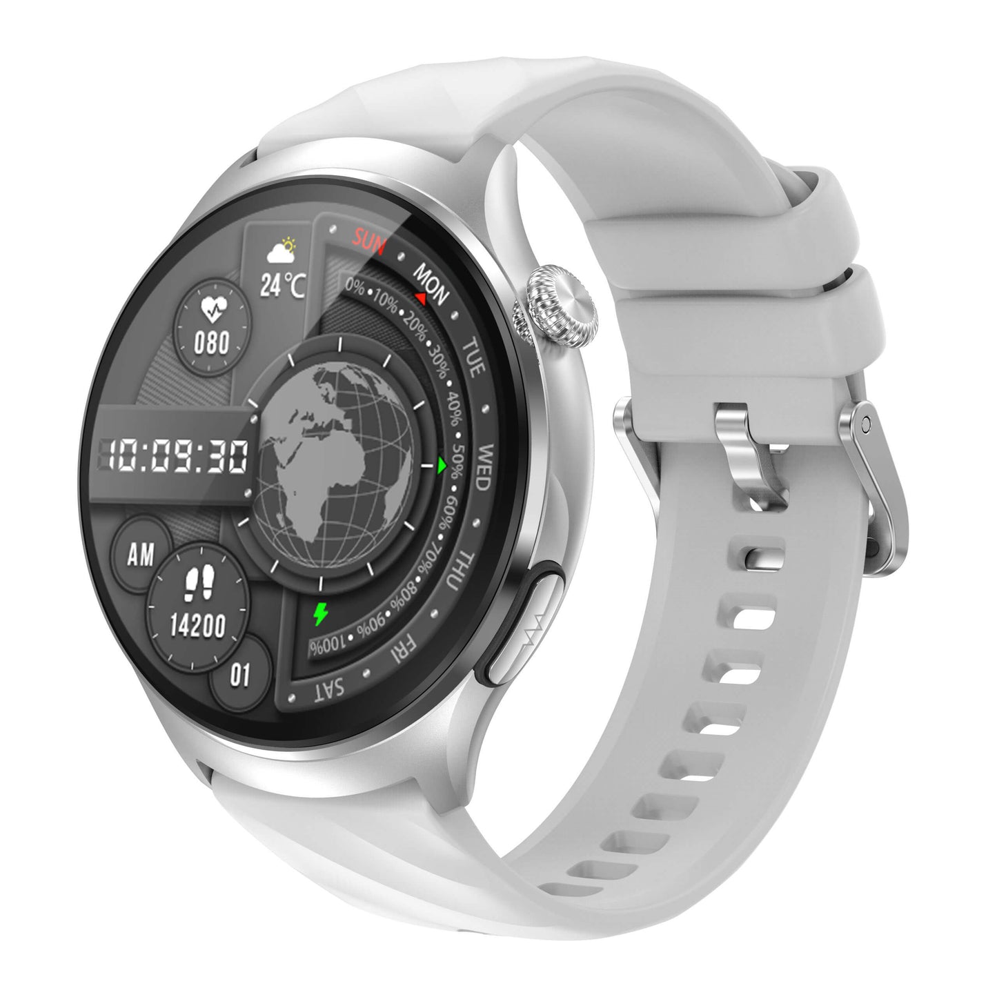 Aegis M6 Health Monitoring Smartwatch - Silver