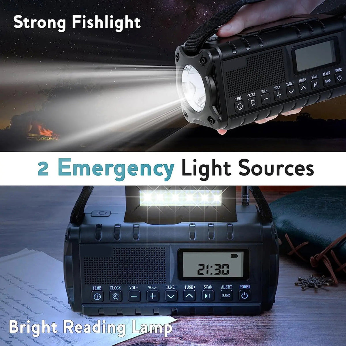 SolTuniex Solar Crank Radio extra detail