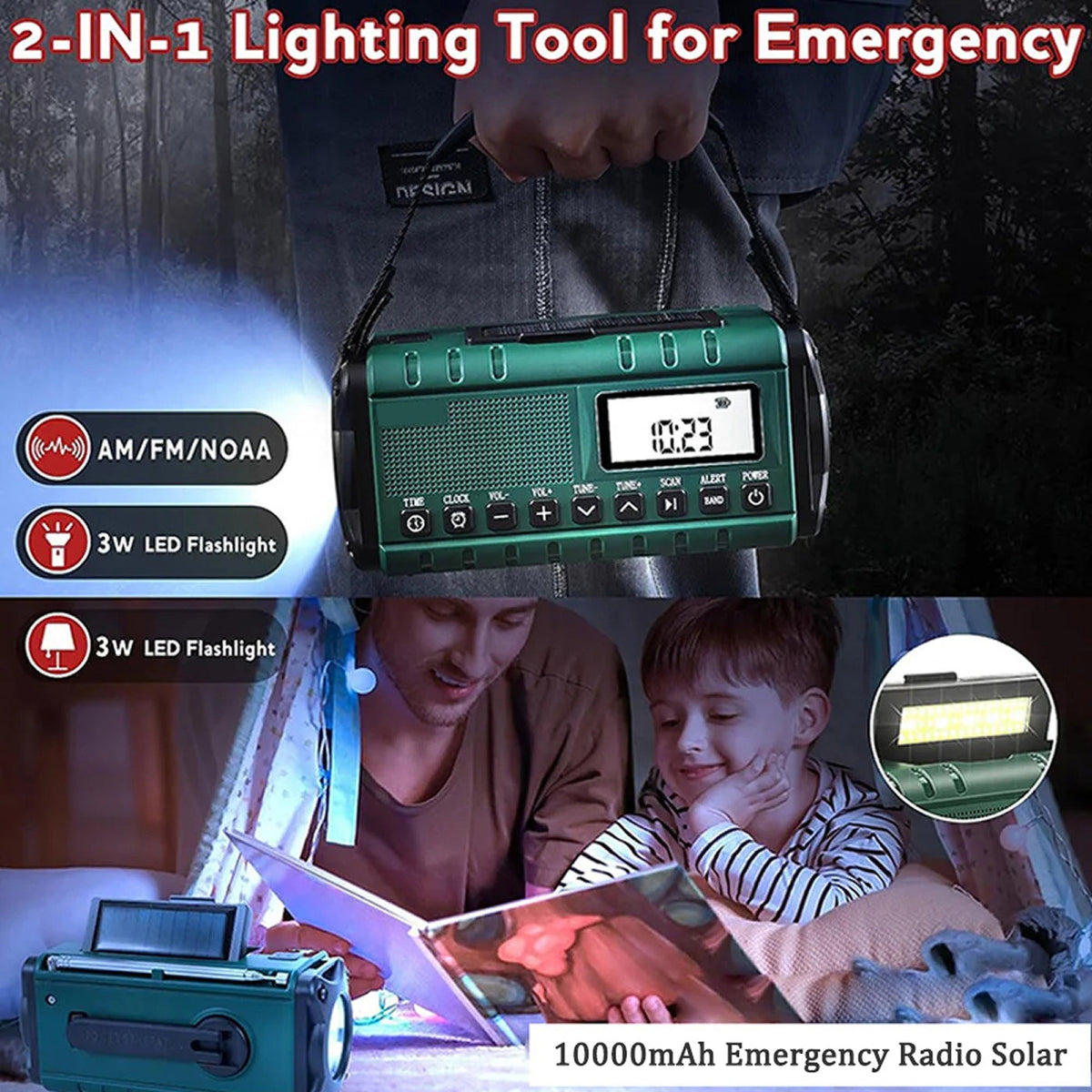SolTuniex Solar Crank Radio product highlight