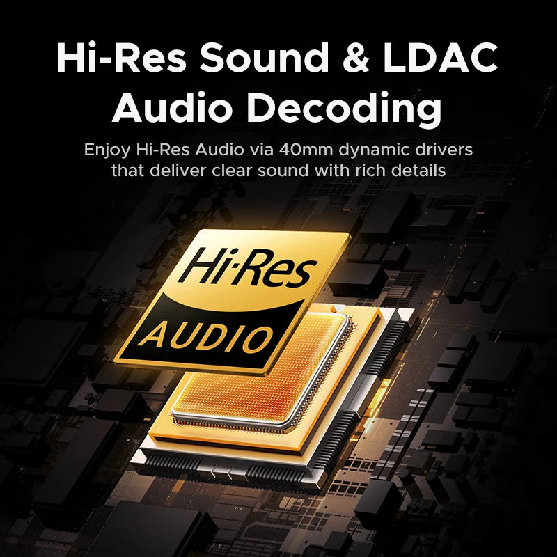 UGREEN HiTune Max5 earbuds with Hi-Res certified sound and LDAC audio decoding for high-fidelity wireless listening with enhanced clarity and detail
