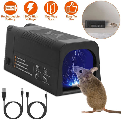 VoltTrapi Electric Rat Trap in use